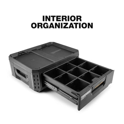 TOUGHBUILT STACKTECH 1-Drawer Plastic/Metal Tool Box