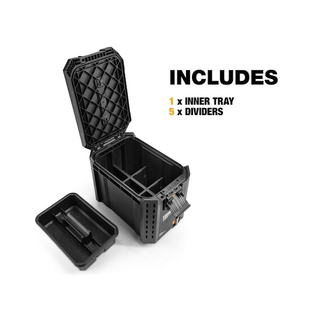 TOUGHBUILT STACKTECH Compact Plastic/Metal Tool Box