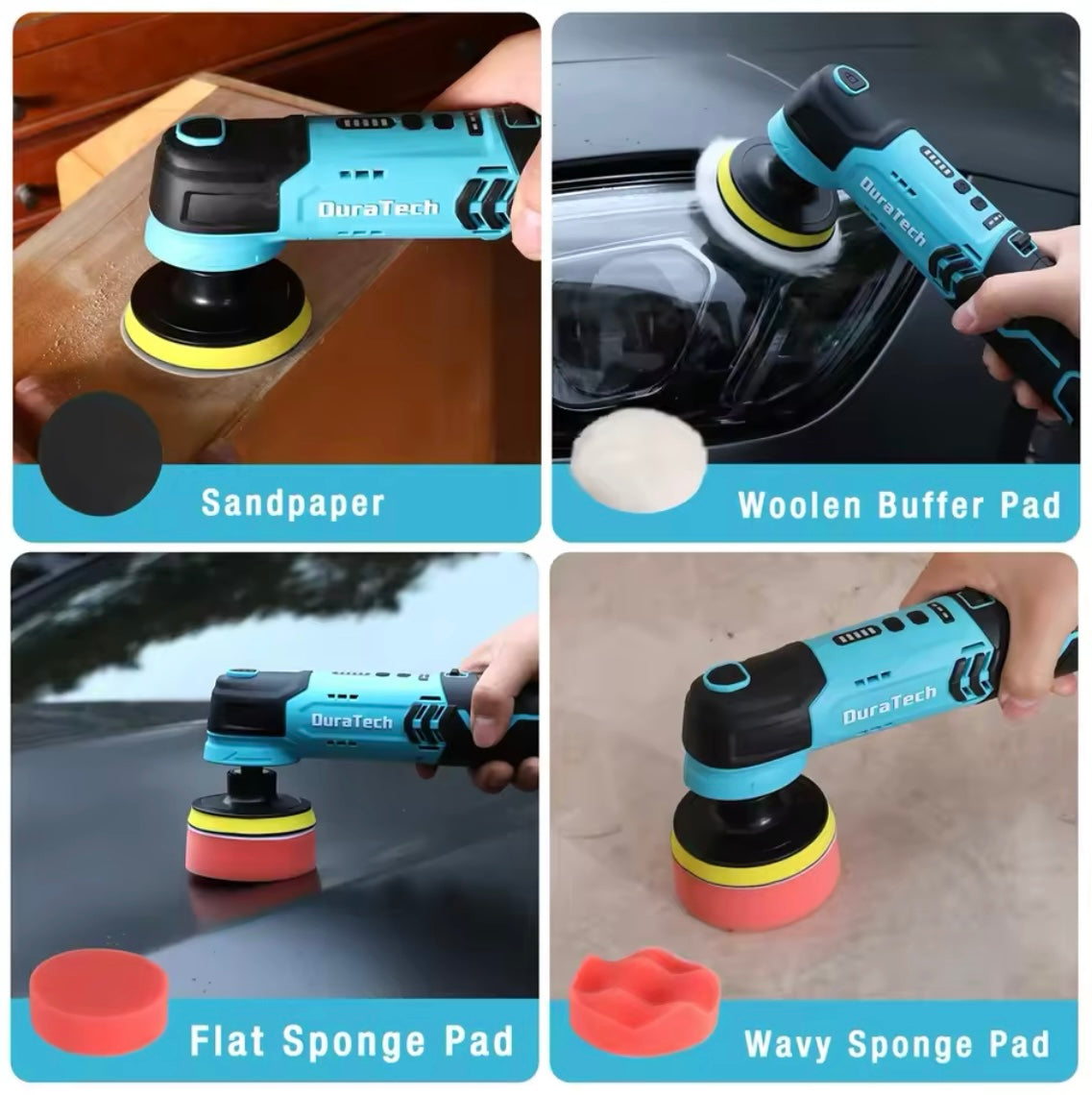 DURATECH 12V Cordless Buffer Polisher