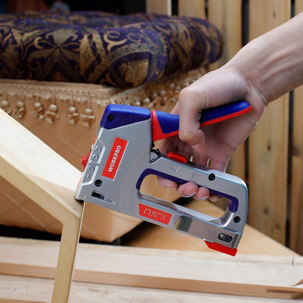 WORKPRO Heavy-Duty 4-in-1 Staple Gun w/ 4000 Staples