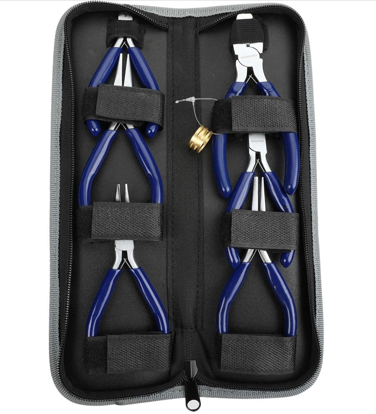WORKPRO 7PC Jewelry Pliers Set w/ Easy Carrying Pouch