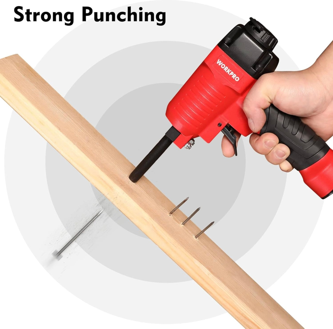 WORKPRO Pneumatic Nail Remover, 60-100 PSI, Removes 9-16 Gauge Nails