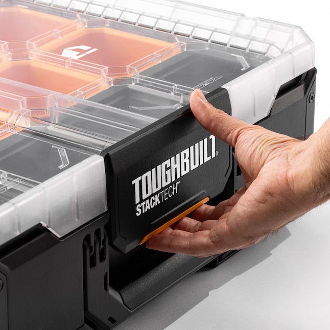 TOUGHBUILT STACKTECH 11-Compartment Large Plastic Small Parts Organizer