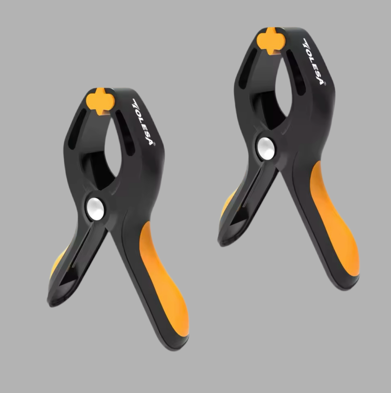 TOLESA 2PC 4” Heavy Duty Spring Clamps w/ Ergonomic Grip