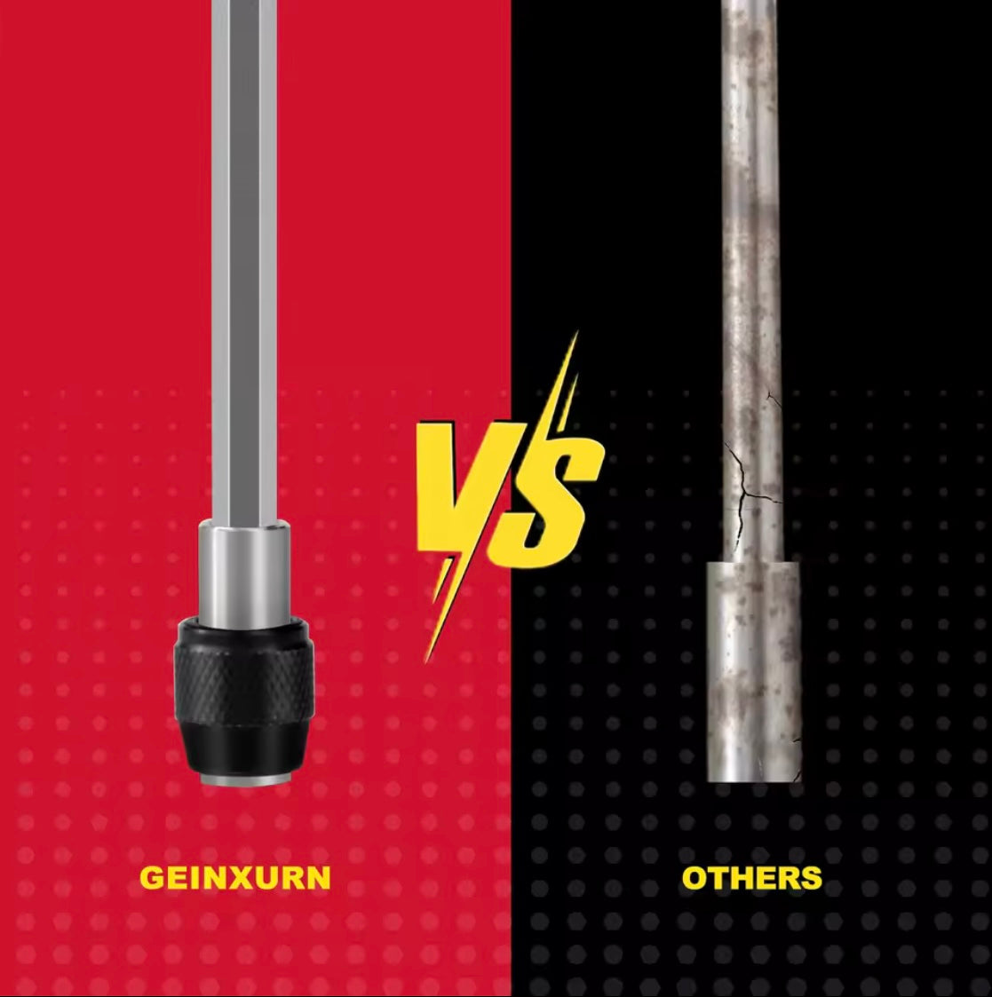 GEINXURN 2PC Screwdriver Bit Handle Set