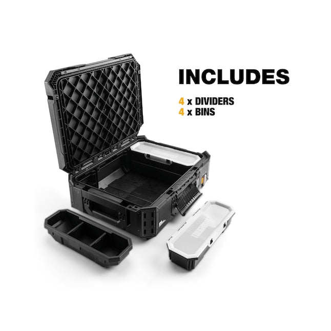 TOUGHBUILT STACKTECH Plastic/Metal Tool Box