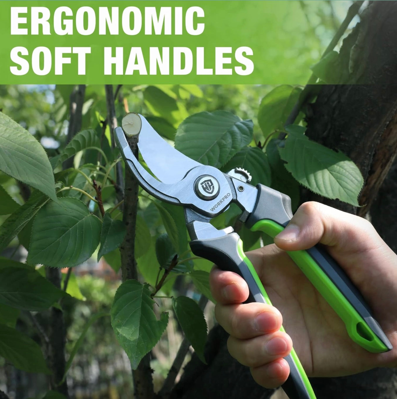 WORKPRO 8.5” Garden Bypass Pruning Shears