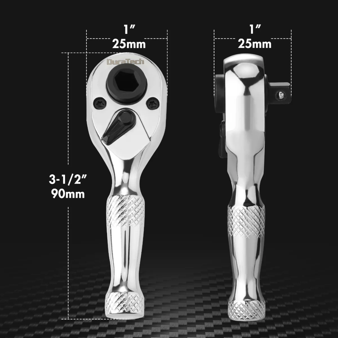 DURATECH Mini 1/4” Drive Ratchet Wrench