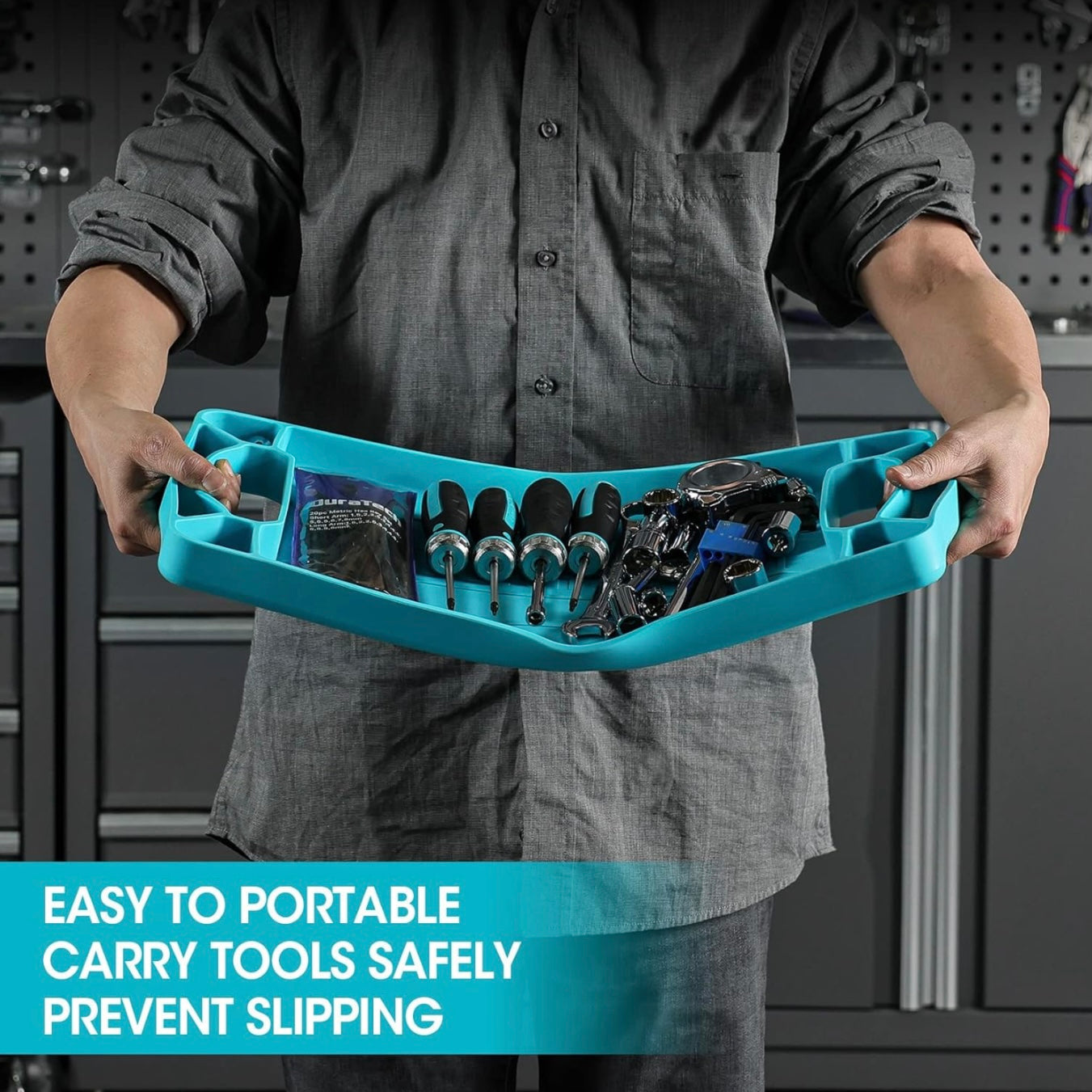 DURATECH 3PK Flexible Silicone Tool Tray