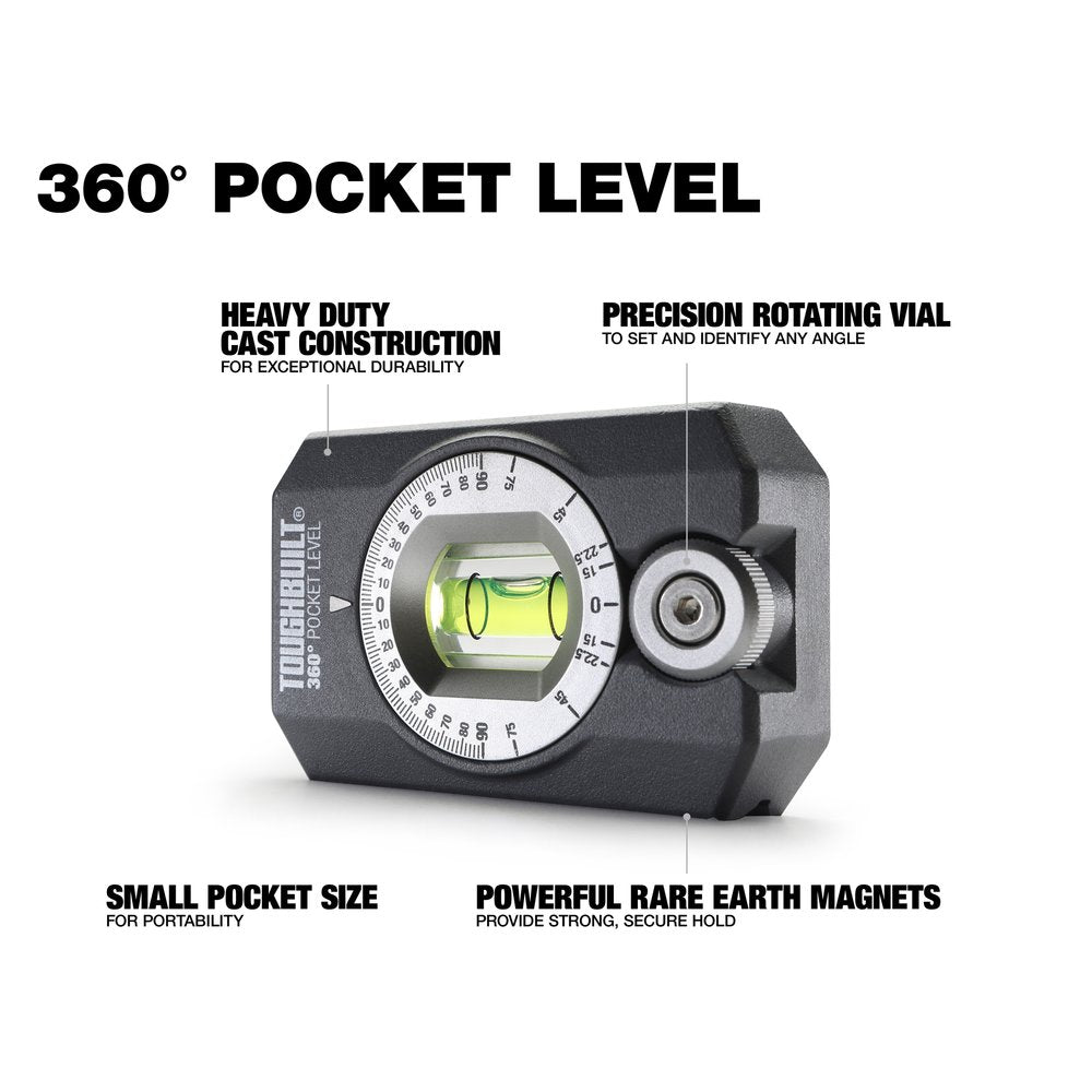 TOUGHBUILT 360 Degree Pocket Level