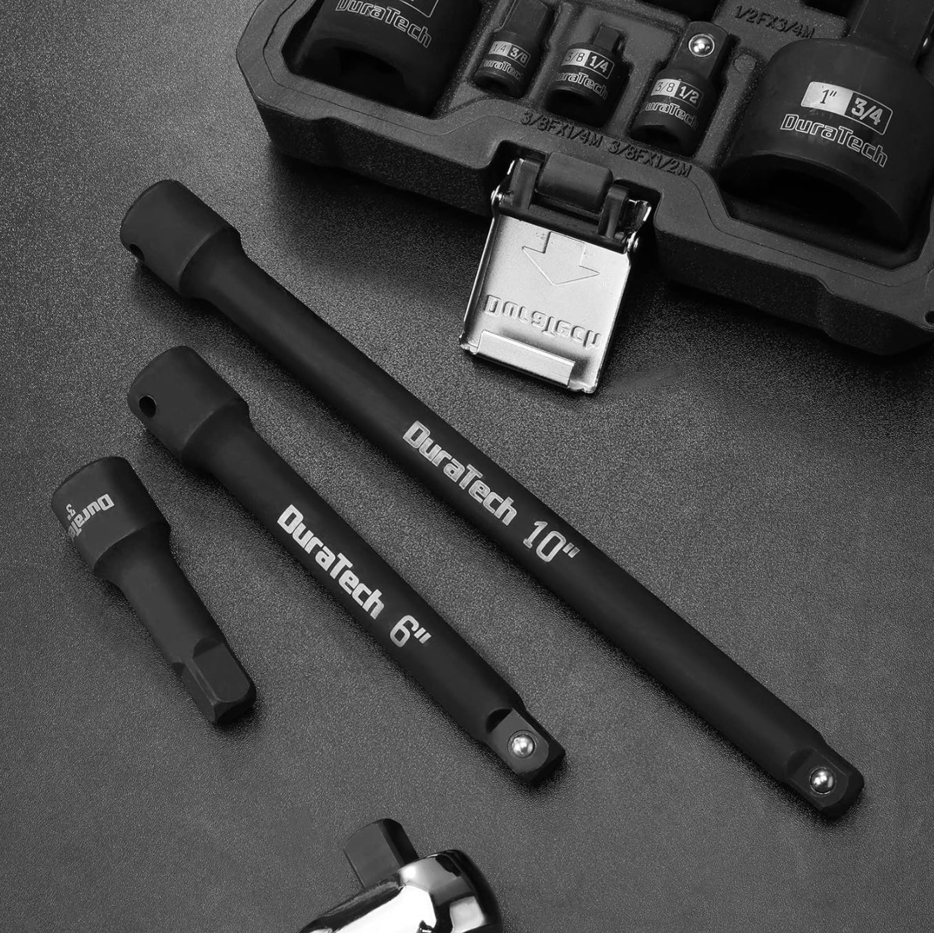 DURATECH 3PC 1/2" Drive Impact Extension Bar Set - 3”, 6”, 10”