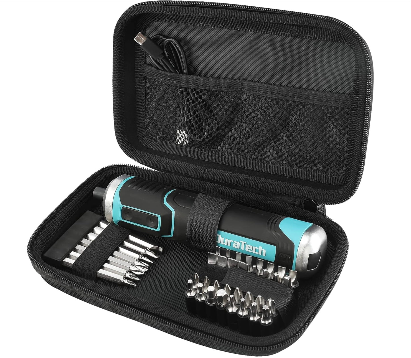DURATECH 41PC Cordless Electric Screwdriver Set w/ Storage Bag