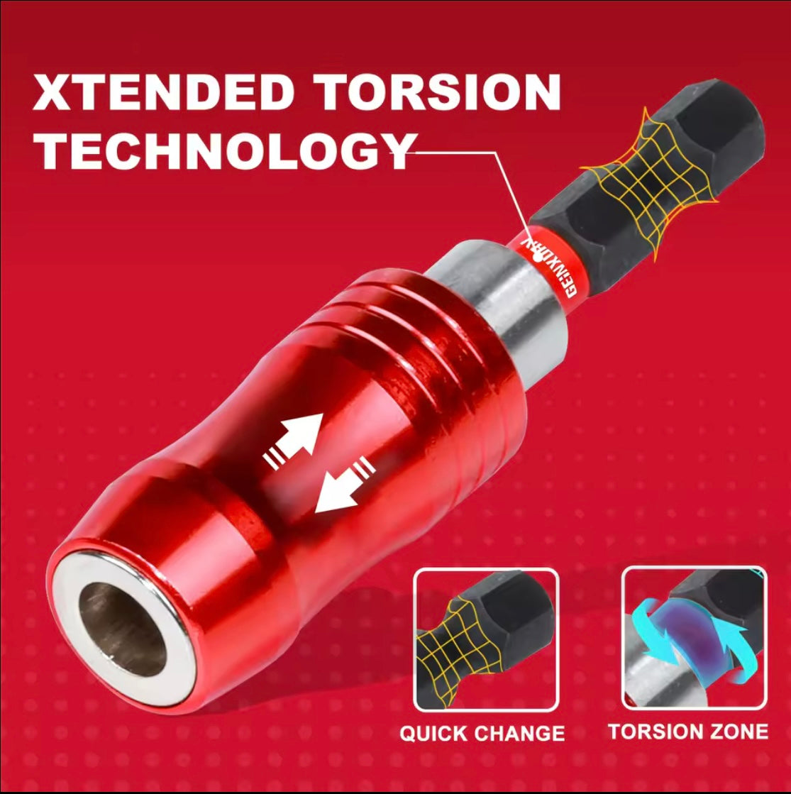 GEINXURN 21PC 2” Impact Driver Bit Set w/ 2.6” Magnetic Telescopic Bit Holder