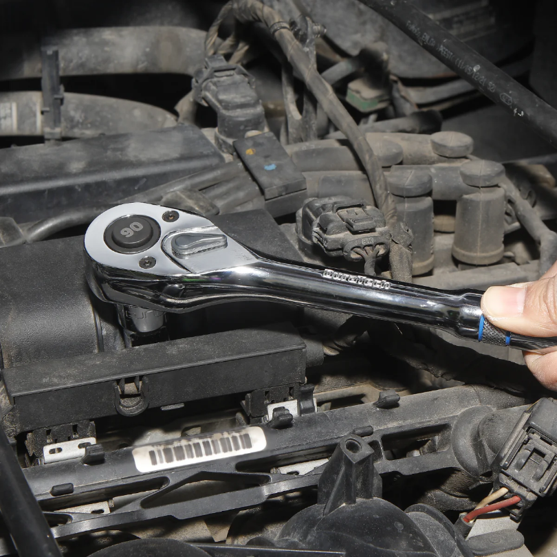 DURATECH 3/8” Drive 90 Tooth Quick-Release Ratchet Wrench