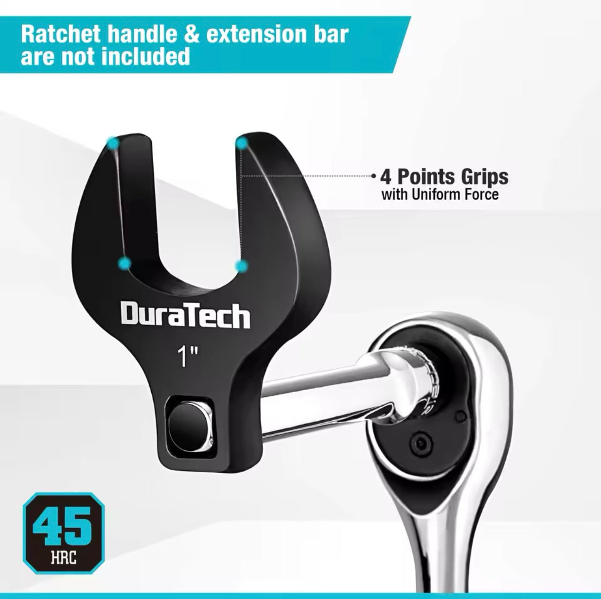 DURATECH 11PC Crows Foot Flare Nut Wrench Set, 3/8" Drive, SAE 7/16-1” w/ Storage Tray