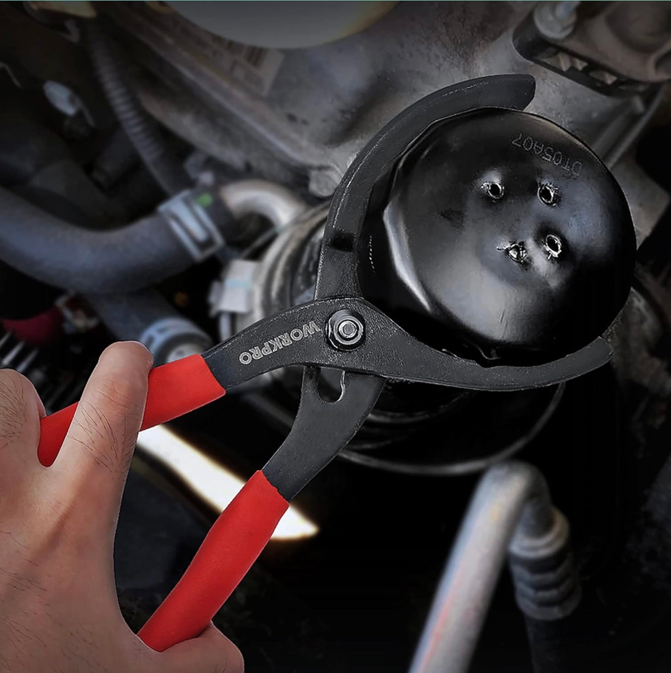 WORKPRO 12" Adjustable Oil Filter Pliers