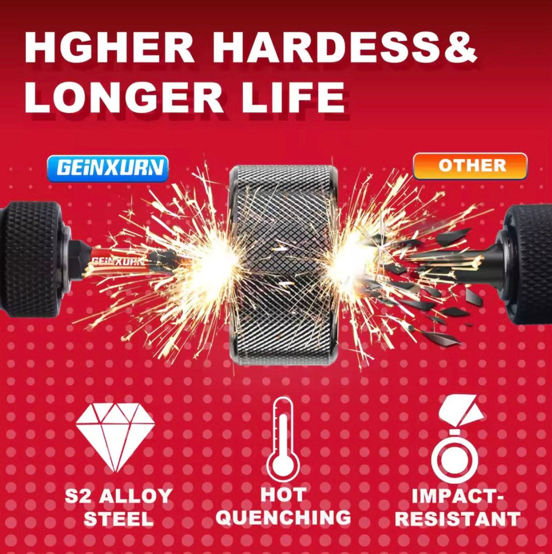 GEINXURN 10PC 2” M-BOX X50 Impact Power Bit Set - T30