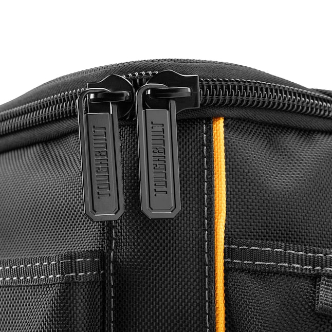 TOUGHBUILT STACKTECH Black Polyester 11-in Zippered Tool Bag