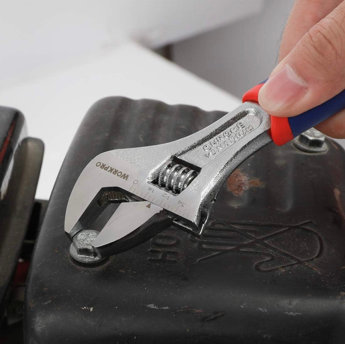 WORKPRO 3-piece Adjustable Wrench Set w/ Rubberized Anti-Slip Grips - 10”, 8”, 6”