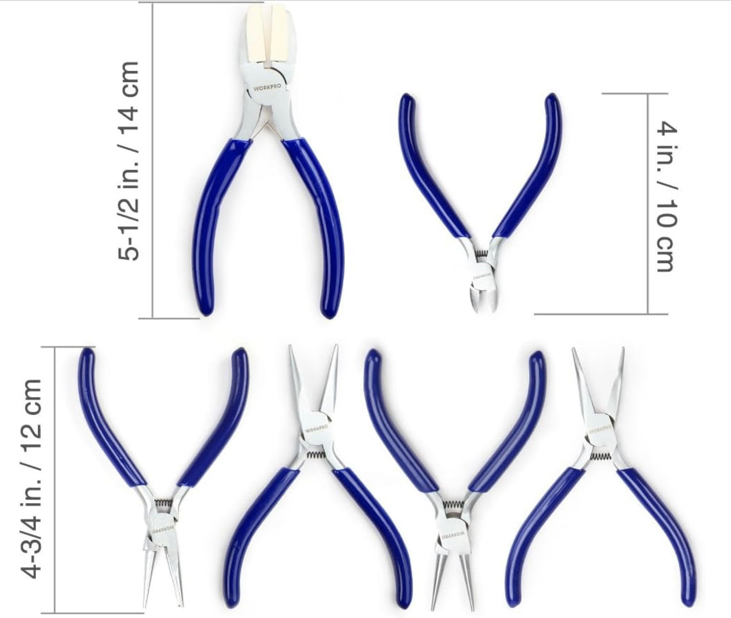 WORKPRO 7PC Jewelry Pliers Set w/ Easy Carrying Pouch