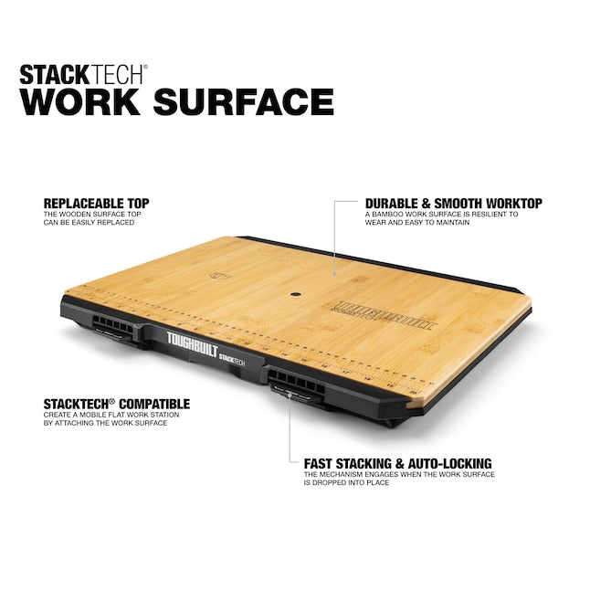 TOUGHBUILT STACKTECH Wood Work Surface