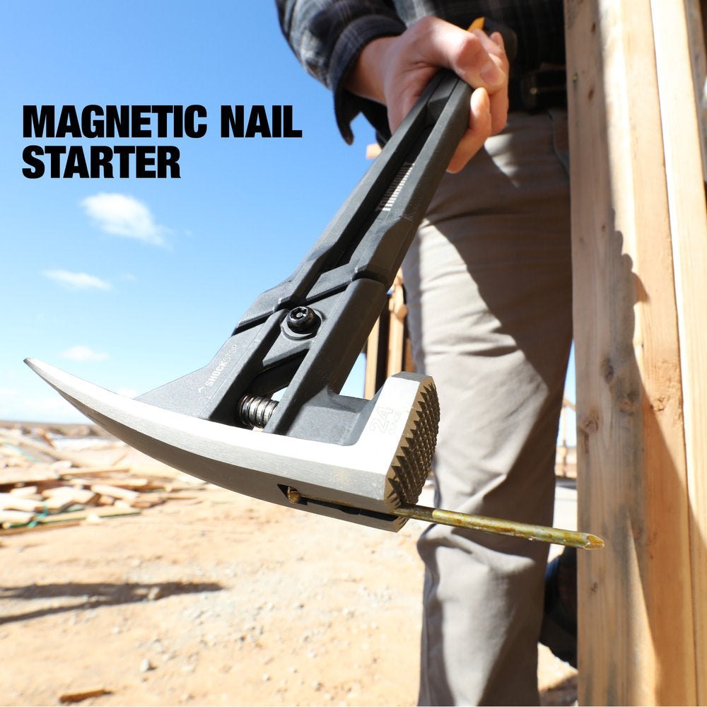 TOUGHBUILT 24 Oz. Shockstop Steel Rip Hammer - Milled Face