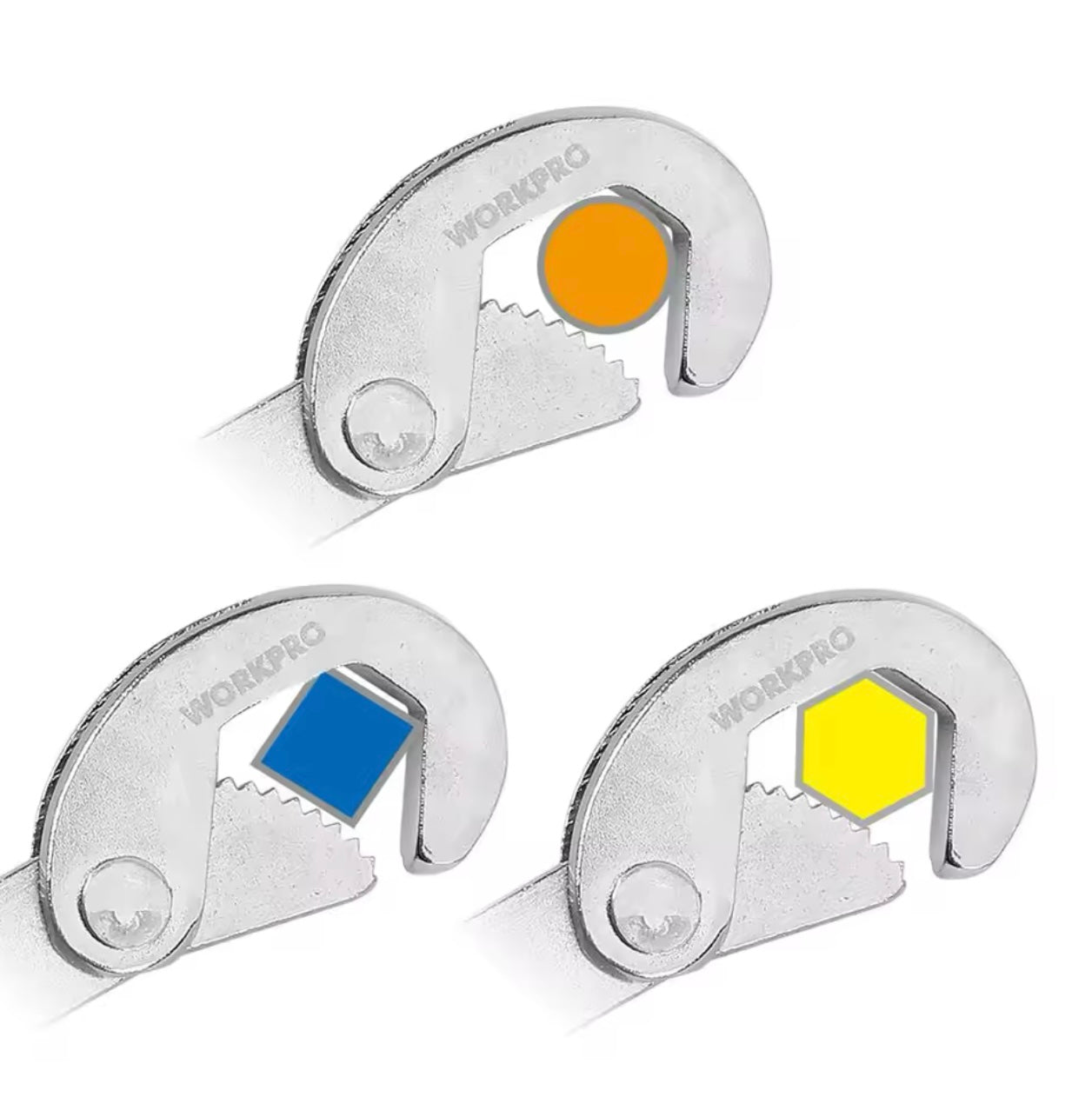 WORKPRO Adjustable Wrench Spanner Set