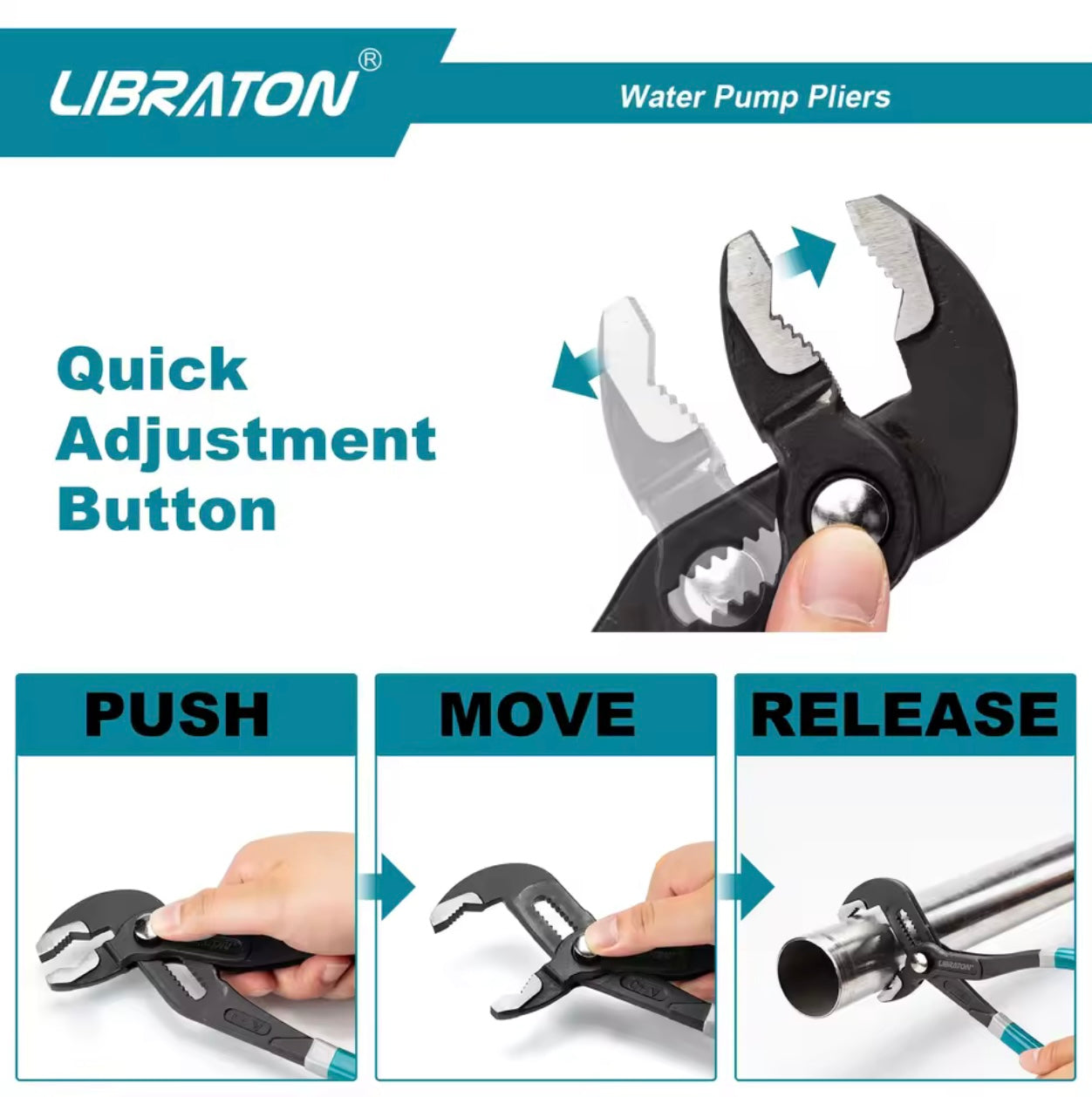 LIBRATON 7” Groove Joint Pliers
