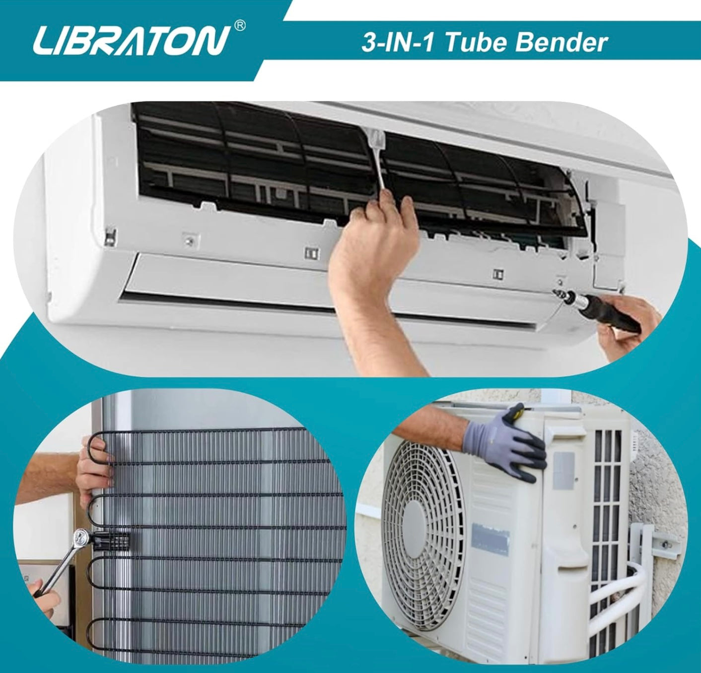 LIBRATON 3-IN-1 180-Degree Manual Tube Bender