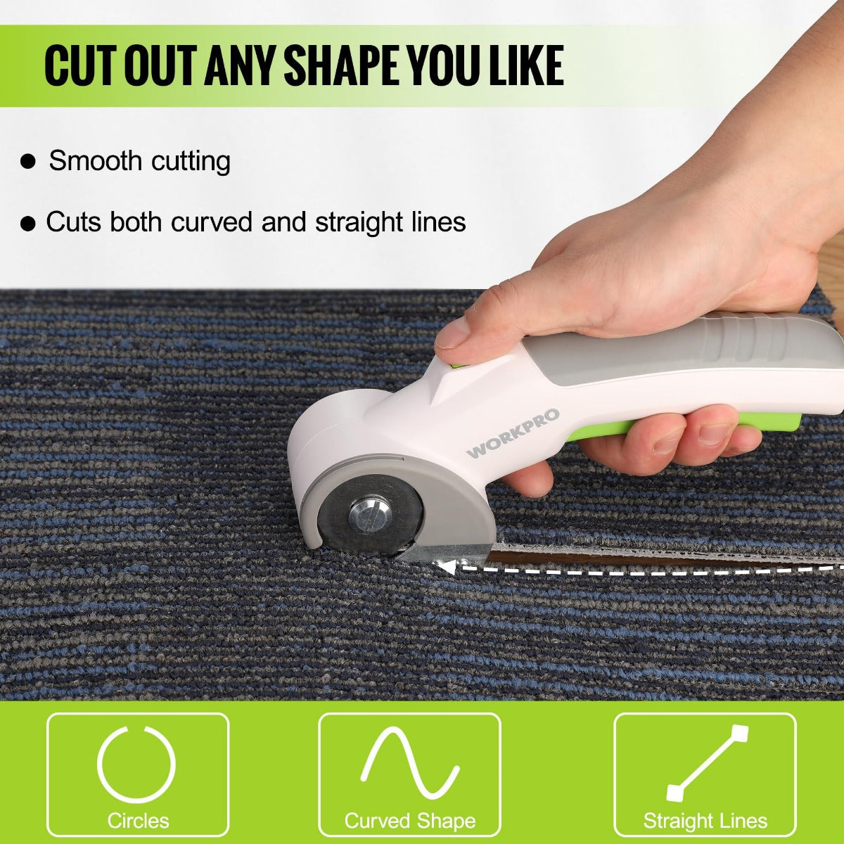 WORKPRO 4V Cordless Rechargeable Electric Scissors