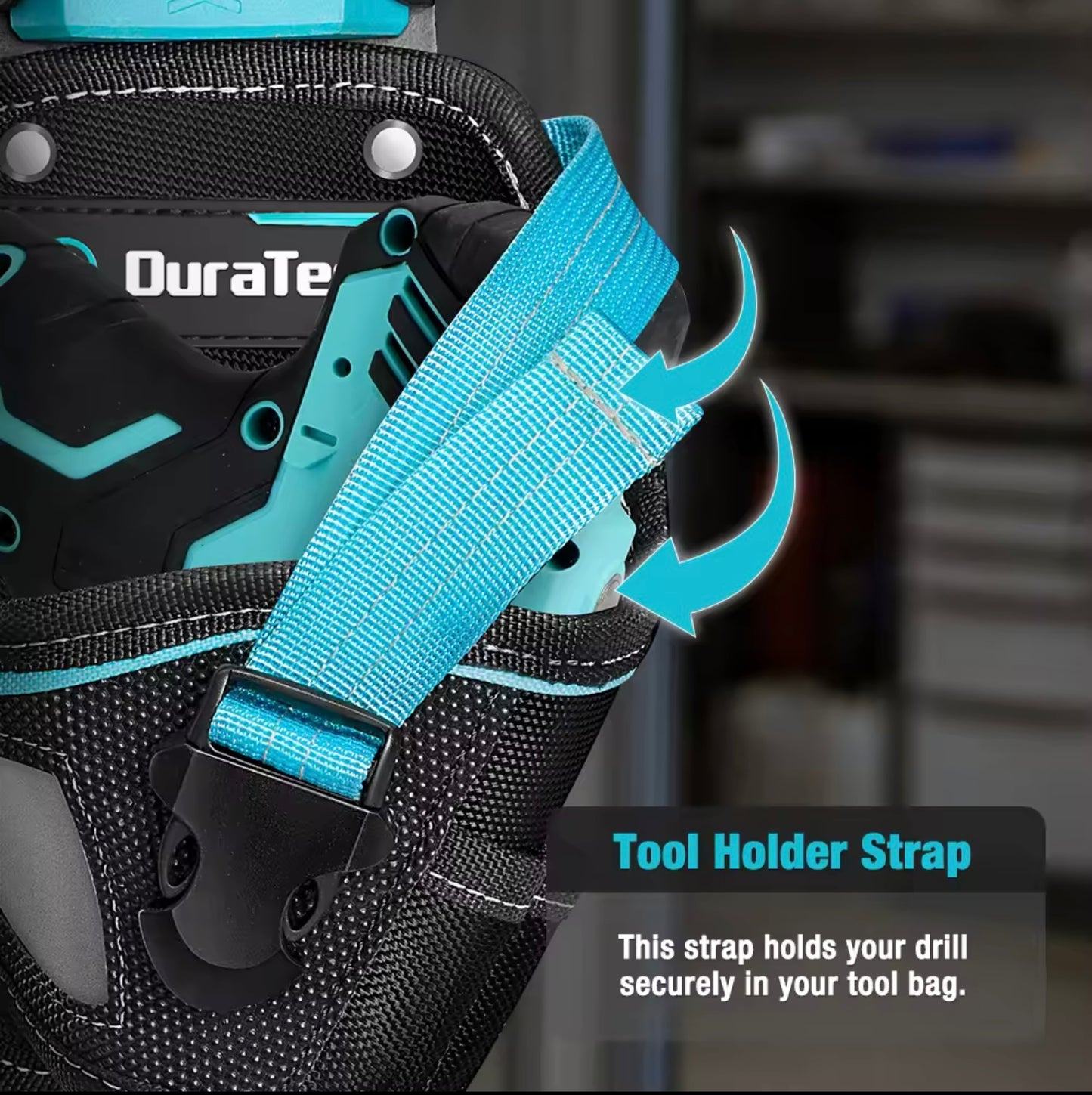 DURATECH Quick-Release Electrician Drill Holster Pouch