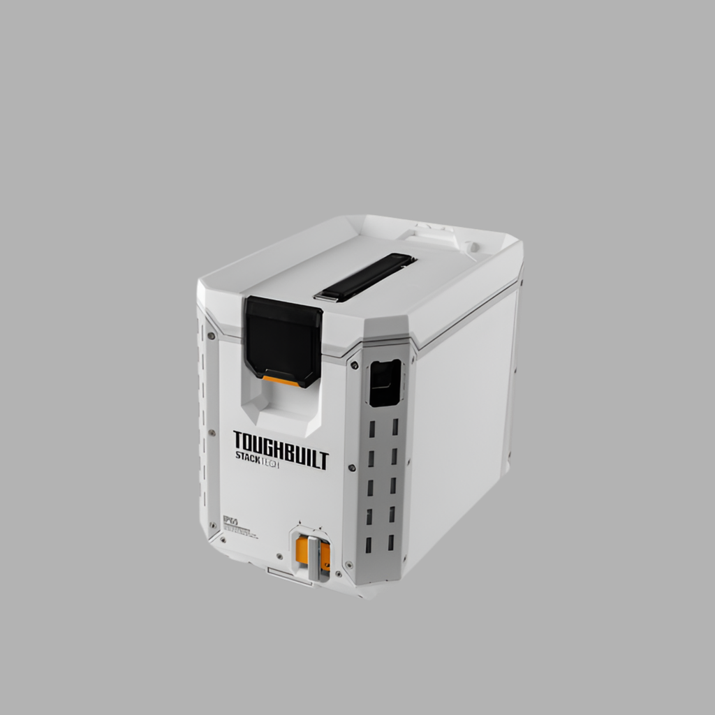 TOUGHBUILT STACKTECH Compact White 16-Quart Insulated Chest Cooler