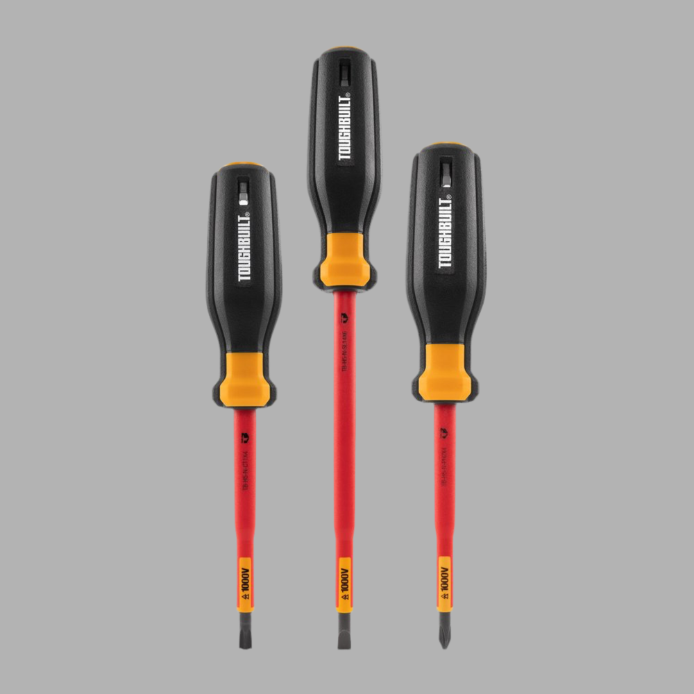 TOUGHBUILT 3Pc. 1000v Insulated Screwdriver Set