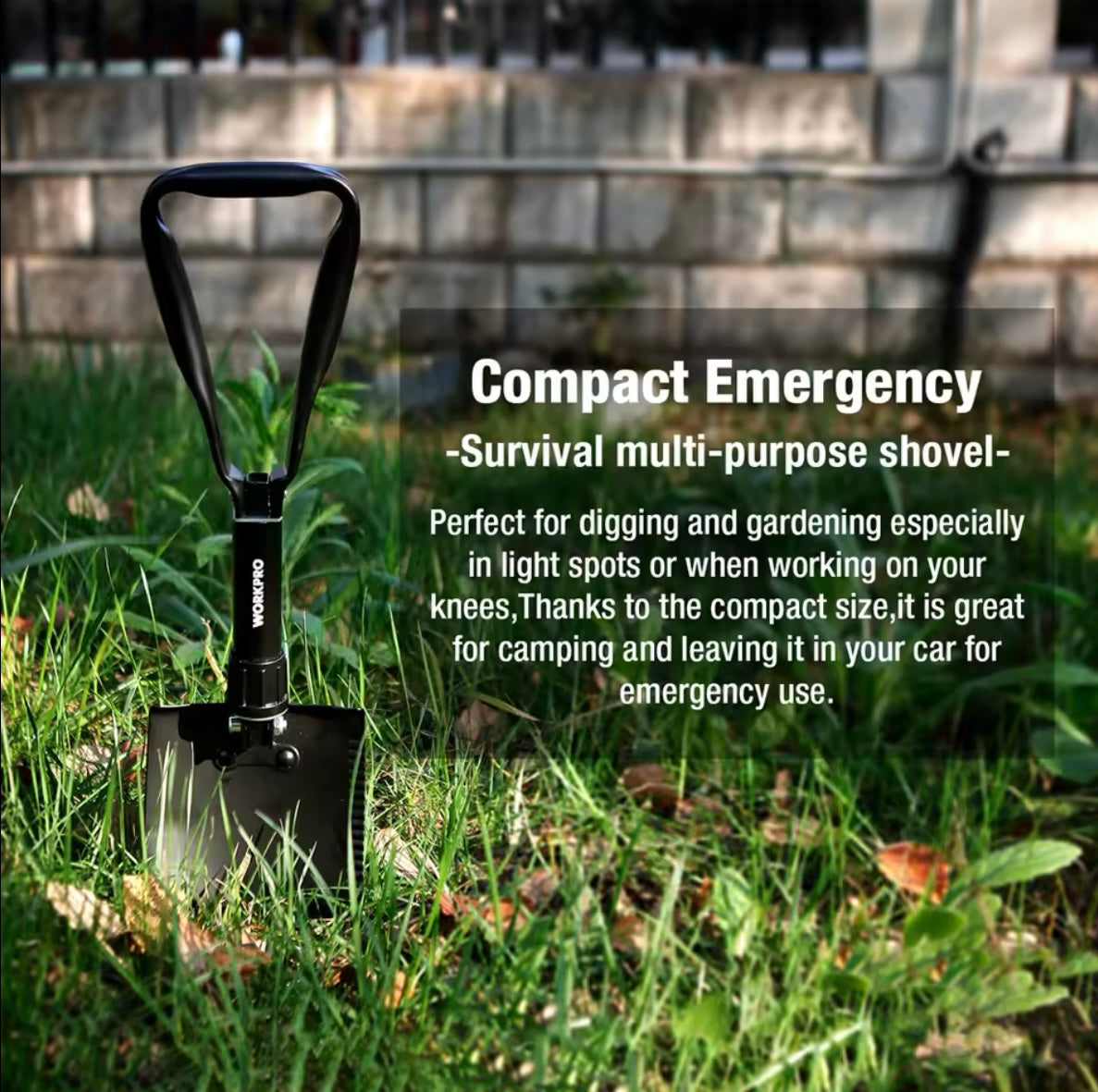 WORKPRO Folding Shovel