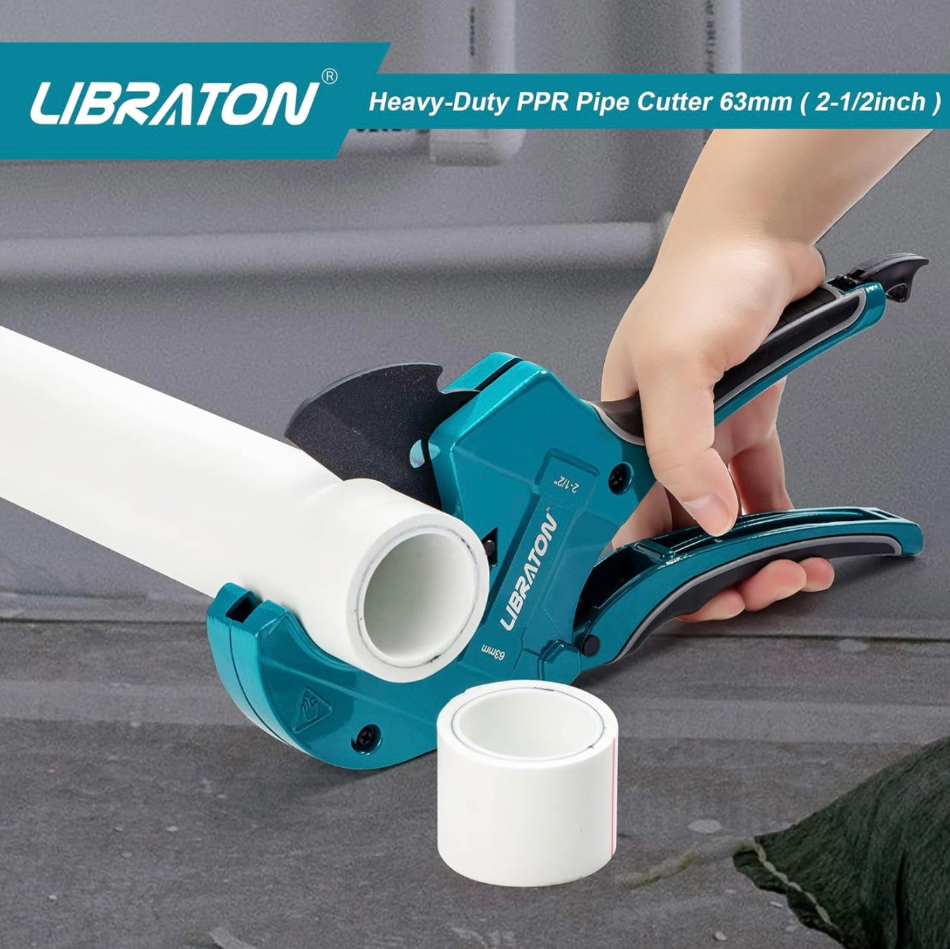 LIBRATON Heavy-Duty PVC Pipe Cutter 2-1/2"
