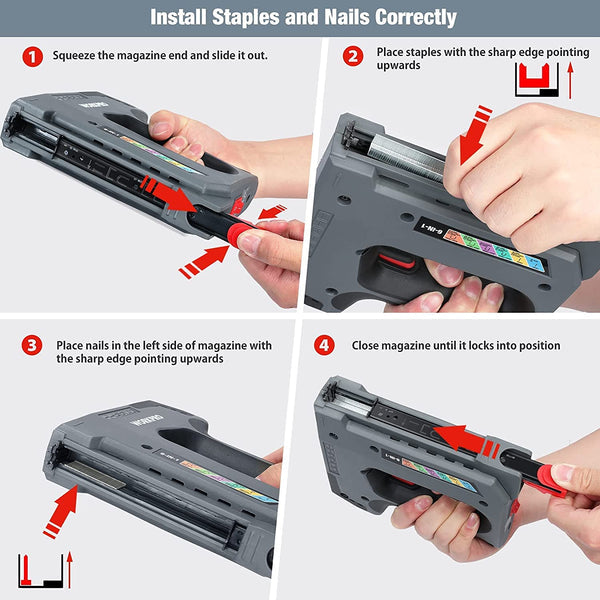 WORKPRO 6 in 1 3.6V Rechargeable Cordless Staple Gun