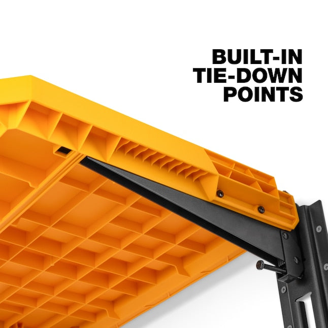TOUGHBUILT STACKTECH Plastic/Metal Shelf (2) StackTech shelves, (2) E-track sections