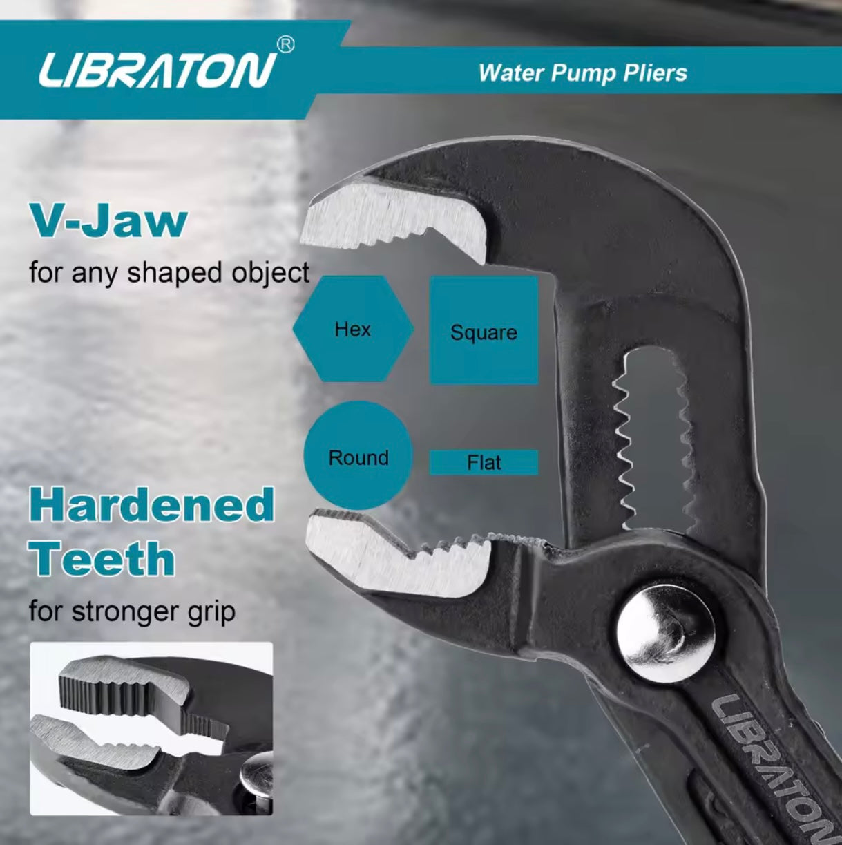 LIBRATON 7” Groove Joint Pliers