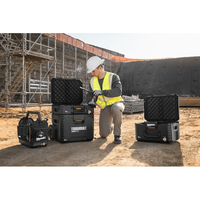 TOUGHBUILT STACKTECH Large Plastic/Metal Tool Box