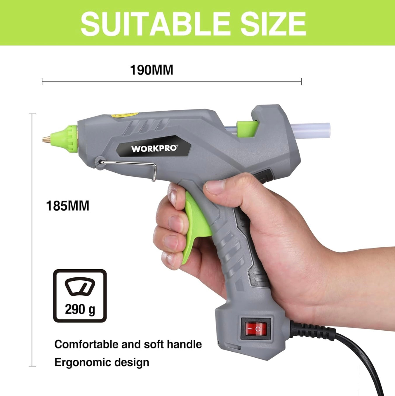WORKPRO 60W Hot Glue Gun W/ 20 Glue Sticks