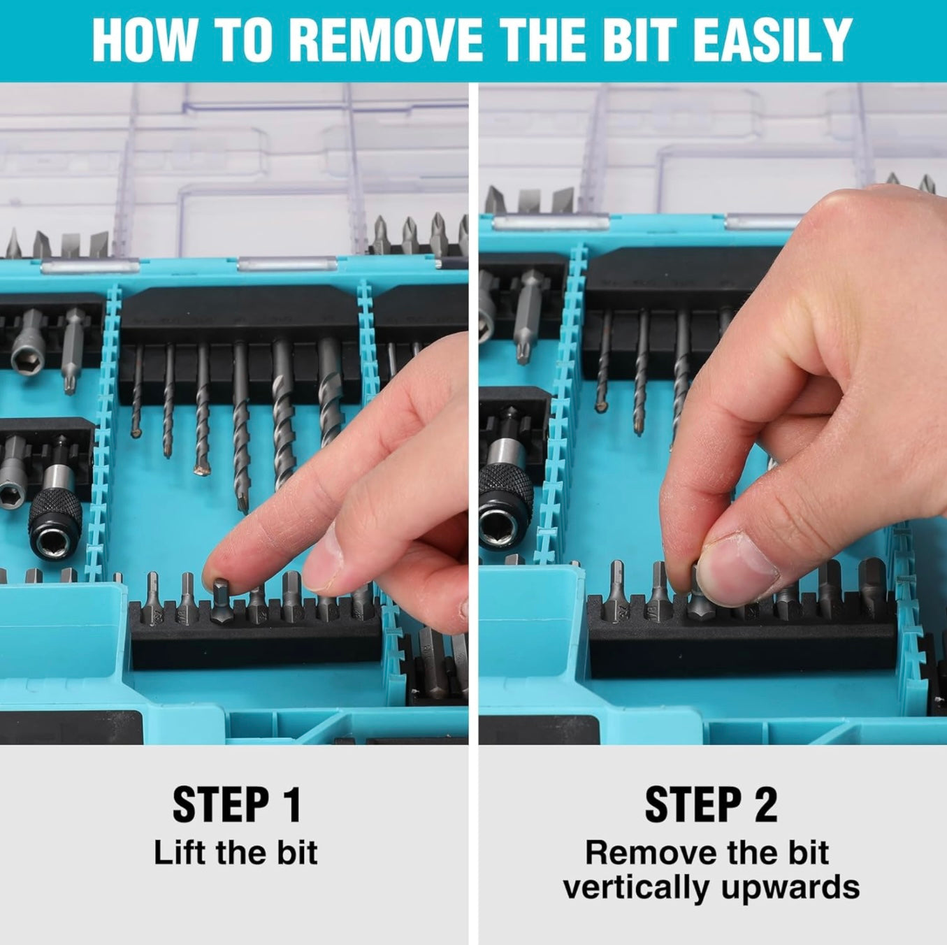 DuraTech 99 PC High Speed Steel Titanium Drill and Screwdriver Bit Set w/ Tough Case