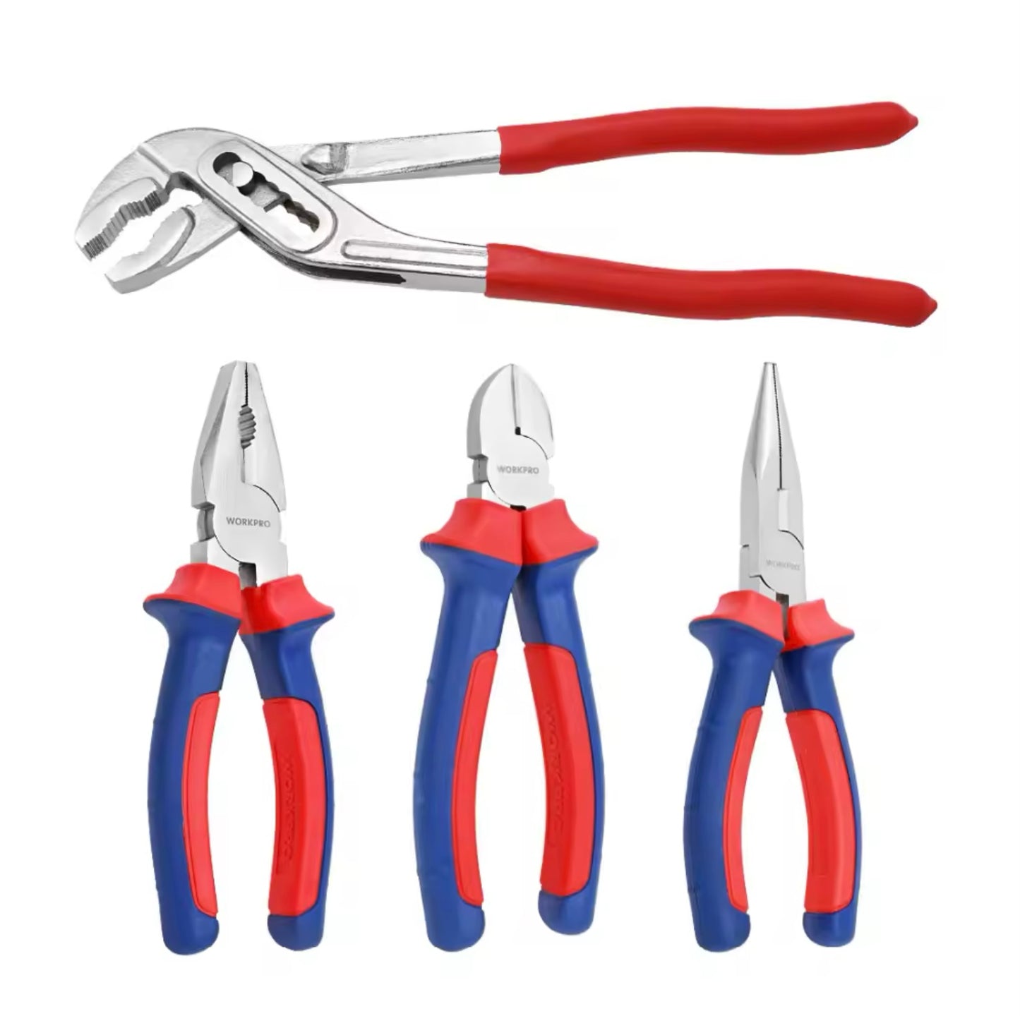 WORKPRO 4Pc Pliers Set