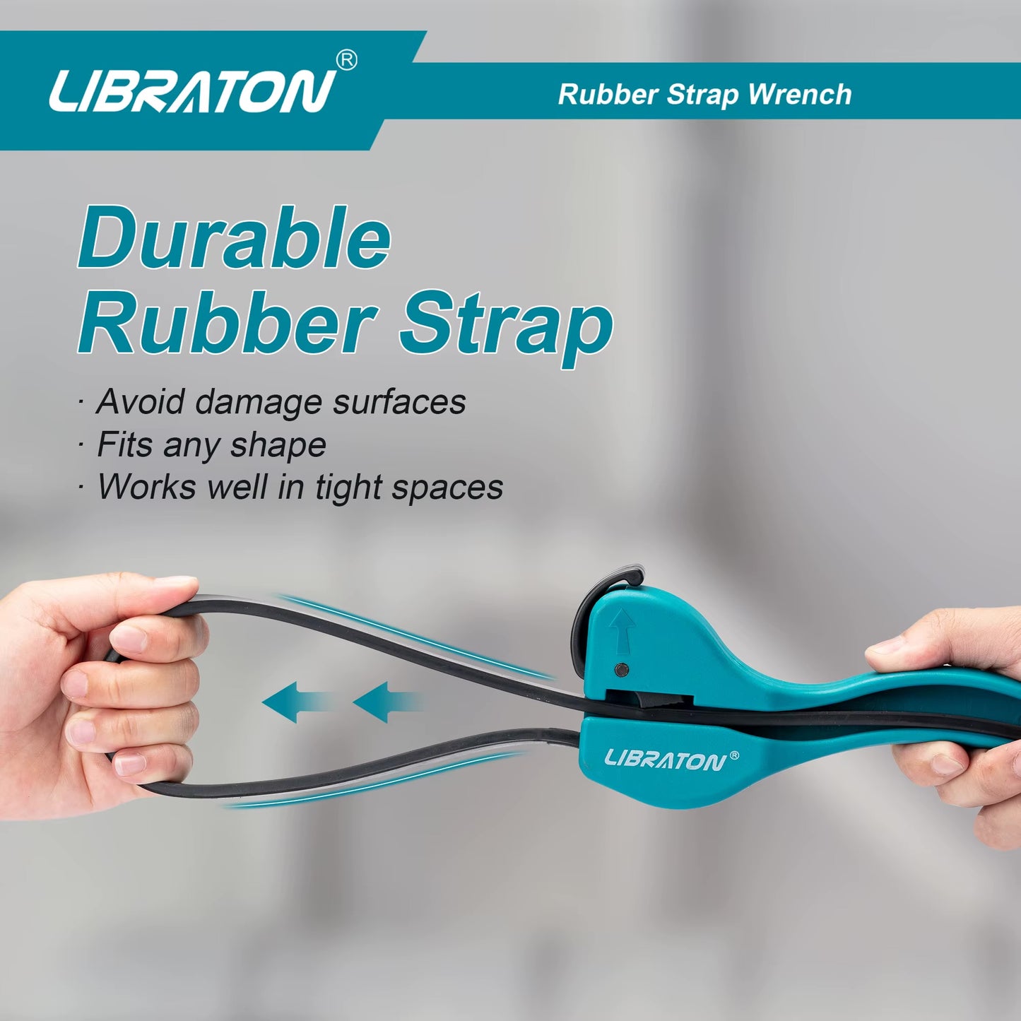 LIBRATON 1/2PC Rubber Strap Wrench Set