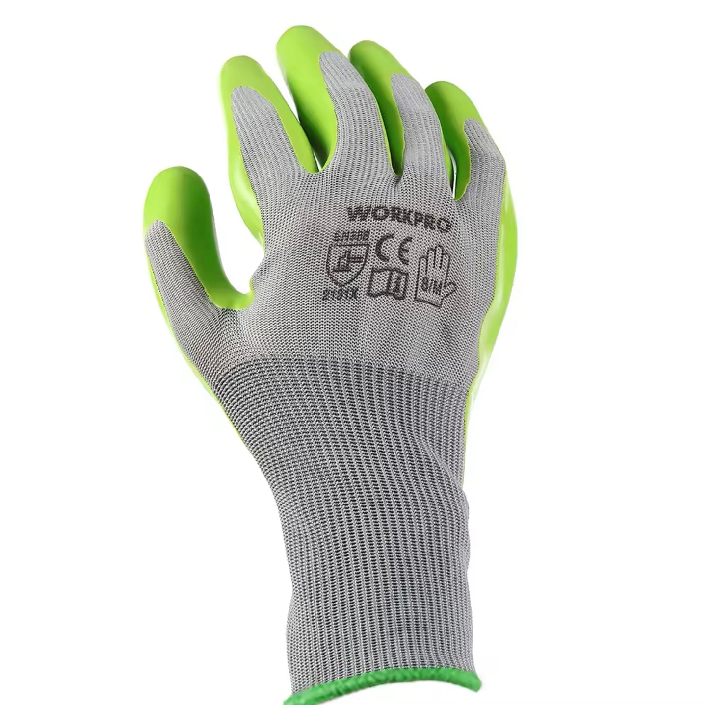 WORKPRO 6 Pairs of Polyester Eco-Latex Coated Garden Gloves