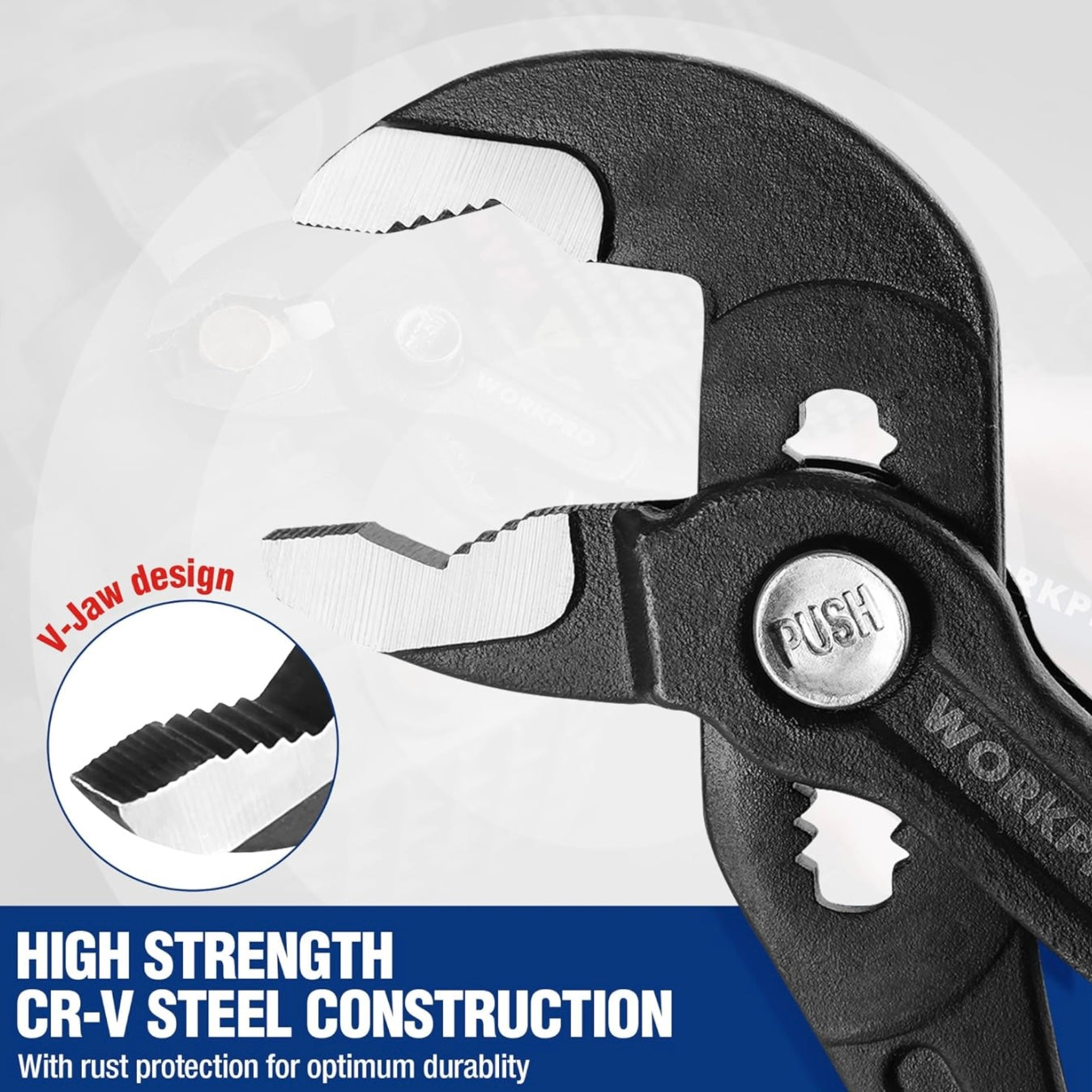 WORKPRO 7” Groove Joint Pliers / Water Pump Pliers