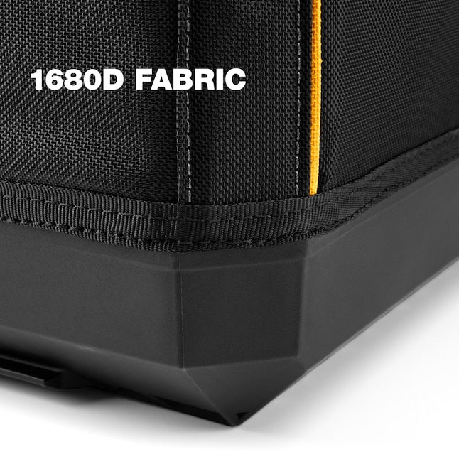 TOUGHBUILT STACKTECH Black Polyester 11-in Zippered Tool Bag