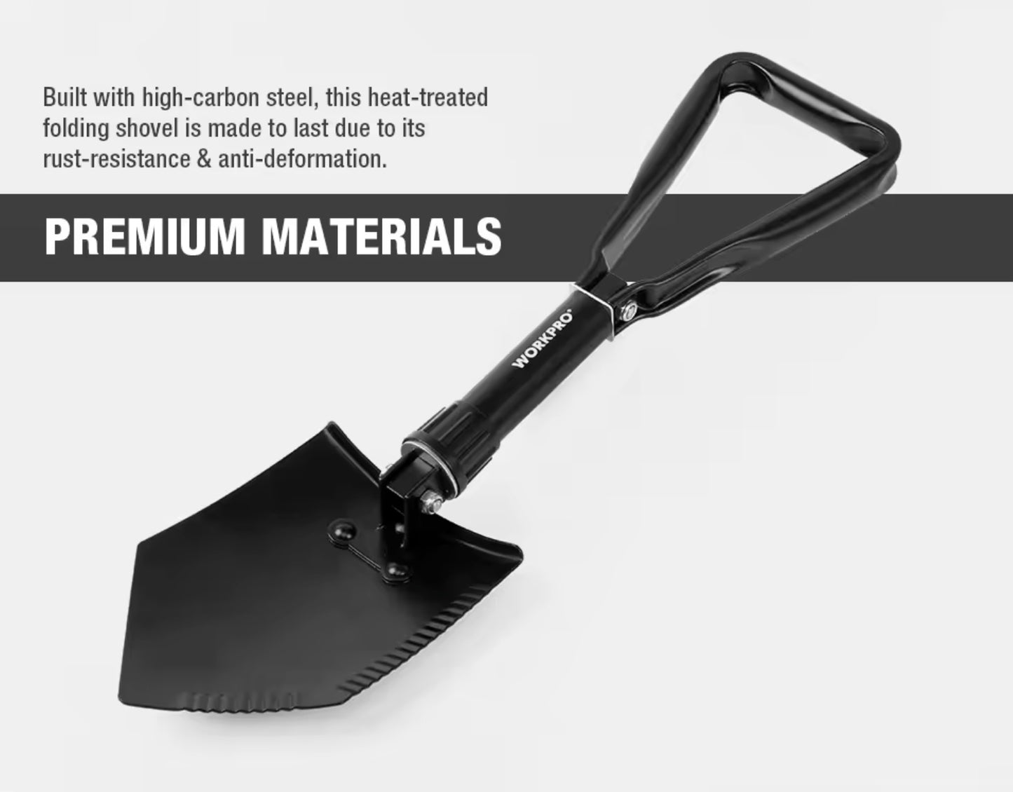 WORKPRO Folding Shovel