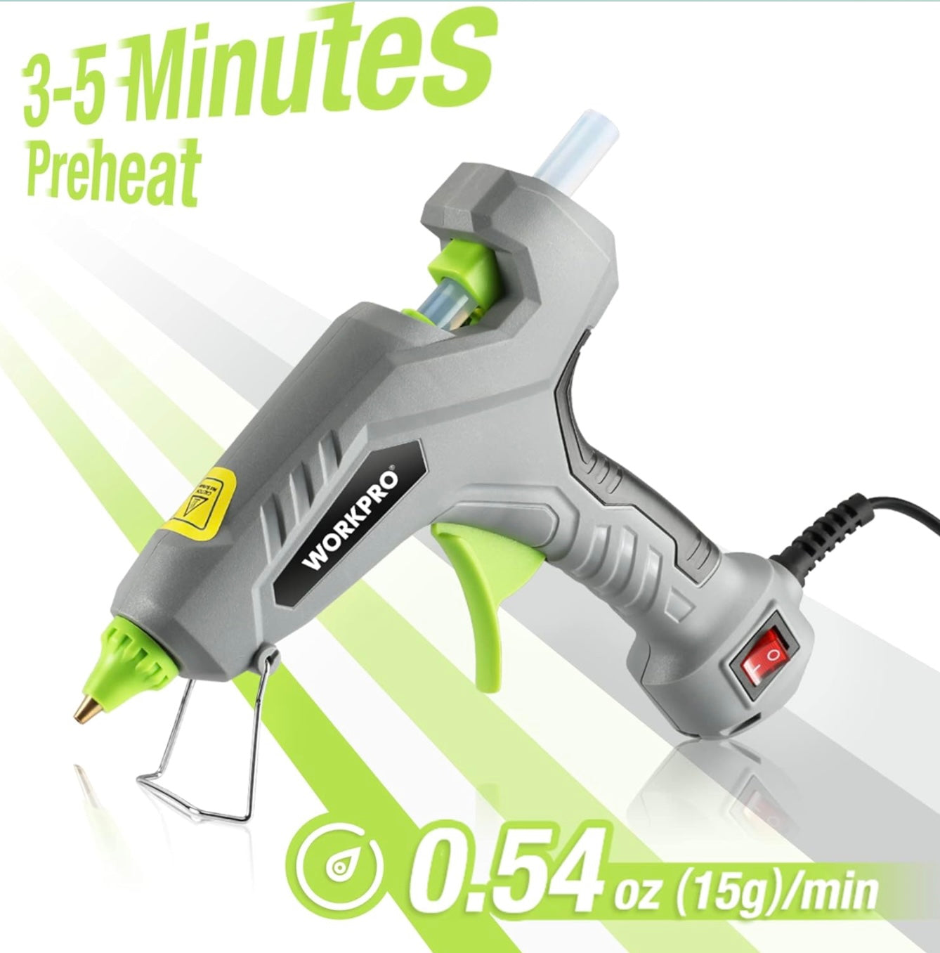 WORKPRO 60W Hot Glue Gun W/ 20 Glue Sticks