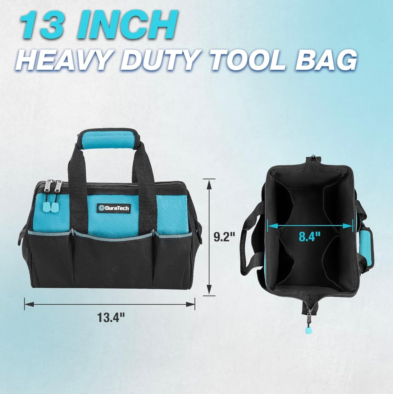 DURATECH 13” Small Tool Bag w/ 9 Pockets