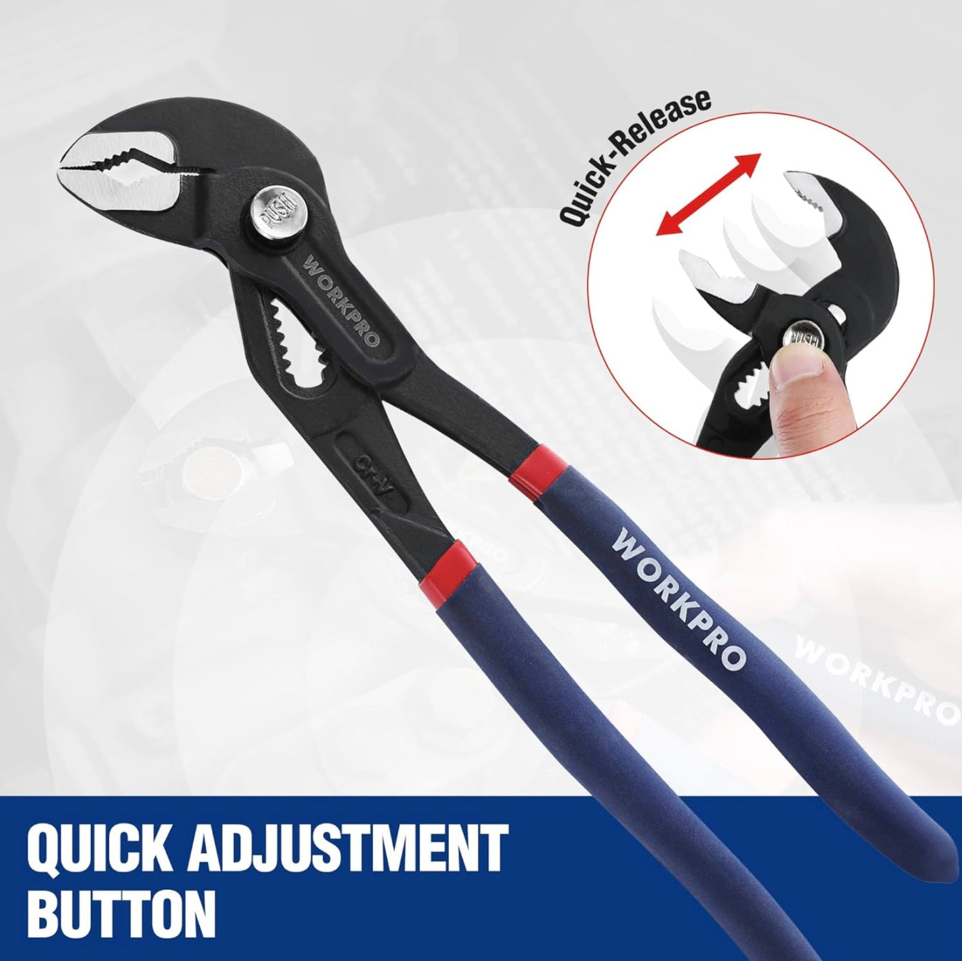WORKPRO 7” Groove Joint Pliers / Water Pump Pliers
